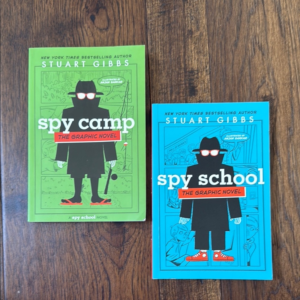 Green and Blue Spy Adventure Book Set